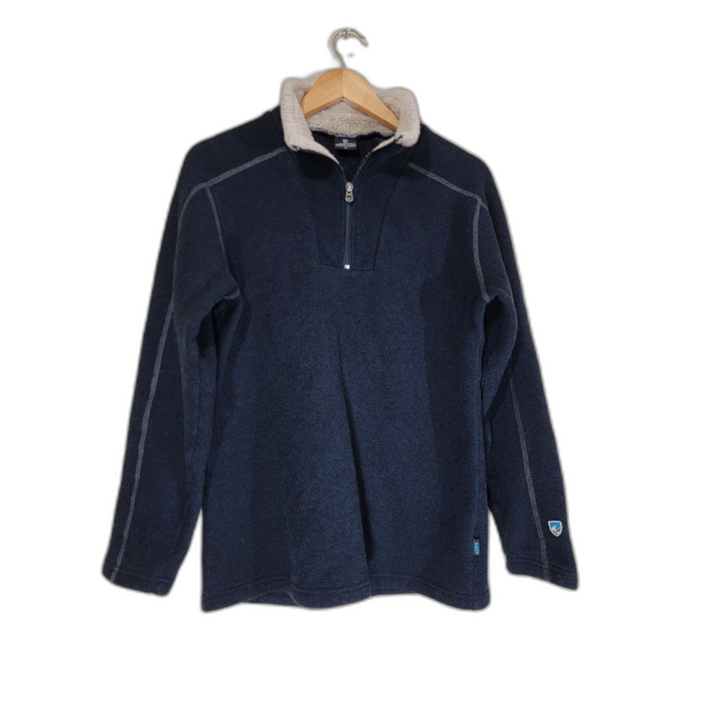 Kuhl Men's Navy Blue 1/4 Zip Sweatshirt - Medium